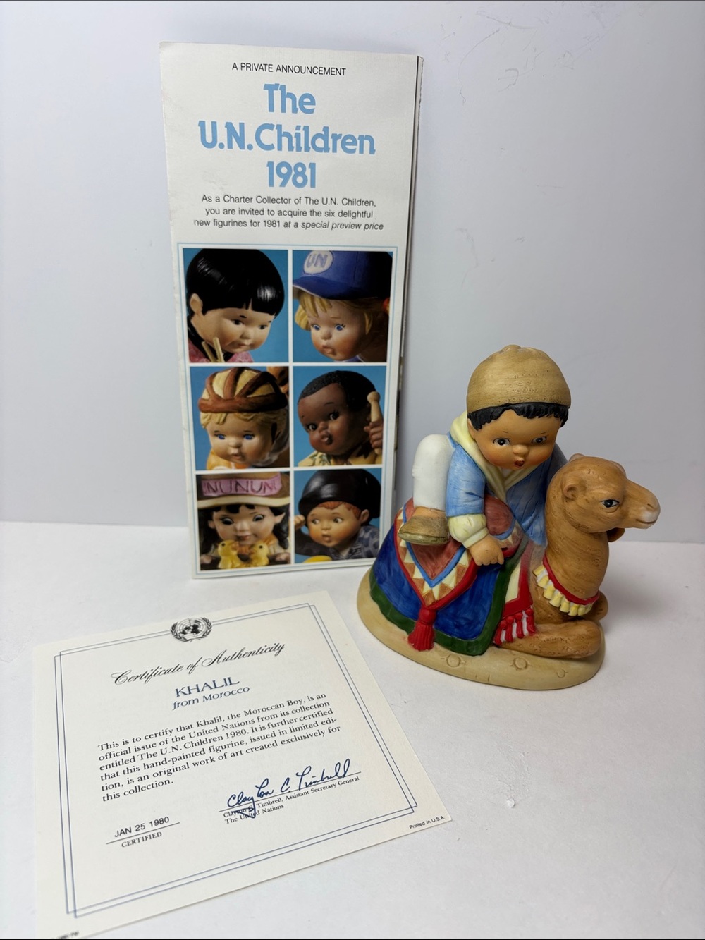 Franklin Mint Hand-painted Khalil from Morocco.
